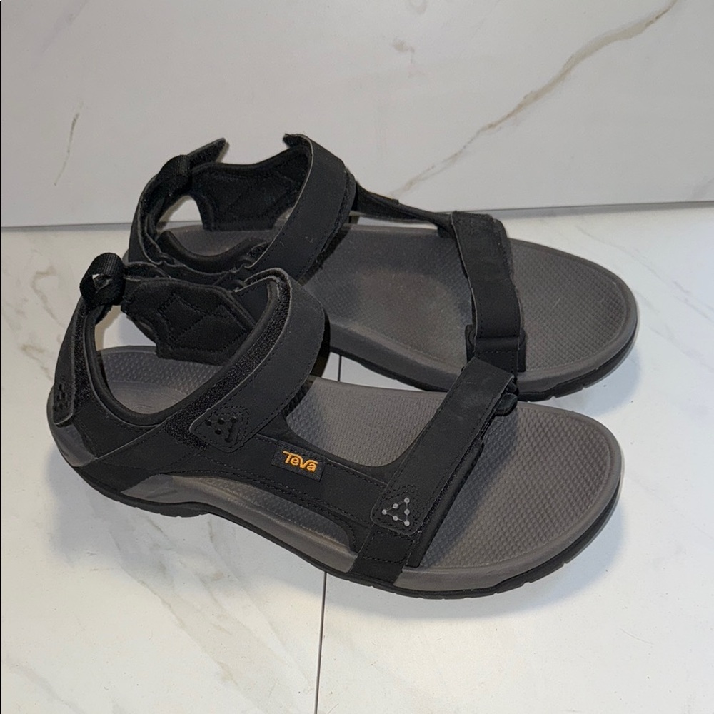 Teva Black and Gray Sport Sandals with Adjustable Straps size 12